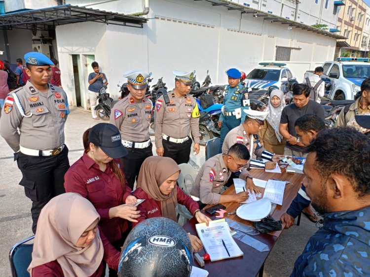 Operasi Patuh Seligi 2024 Polres Bintan, Tim Gabungan Lakukan Pemeriksaan di Jalan