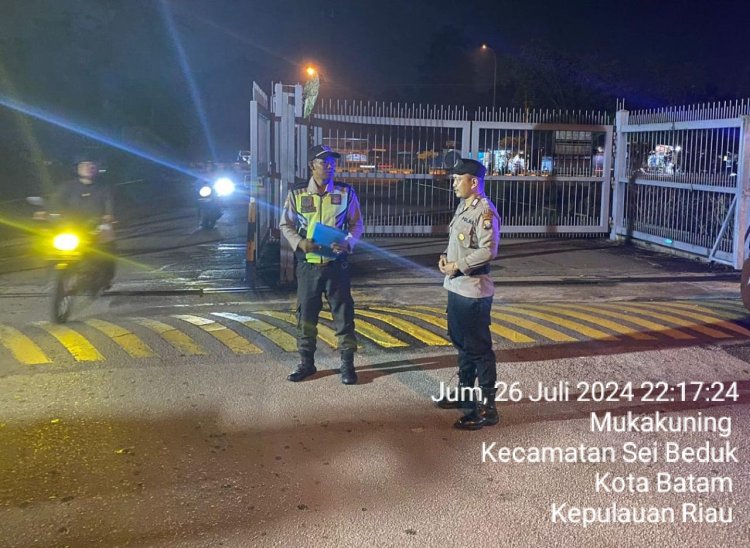 Polsek Sungai Beduk Lakukan Patroli Cipkon, Tekan Kejahatan dan Sampaikan Kamtibmas