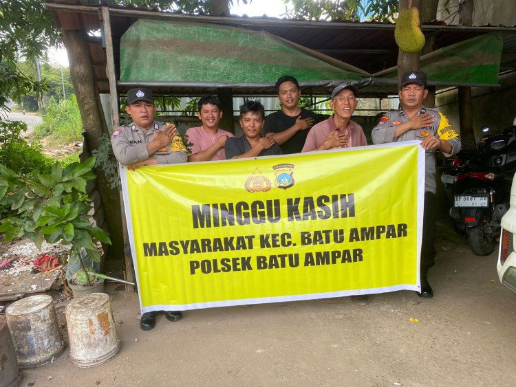 Minggu Kasih Kamtibmas bersama Warga/masyarakat  kel.tanjung Sengkuang Kec.Batu Ampar-  kota Batam