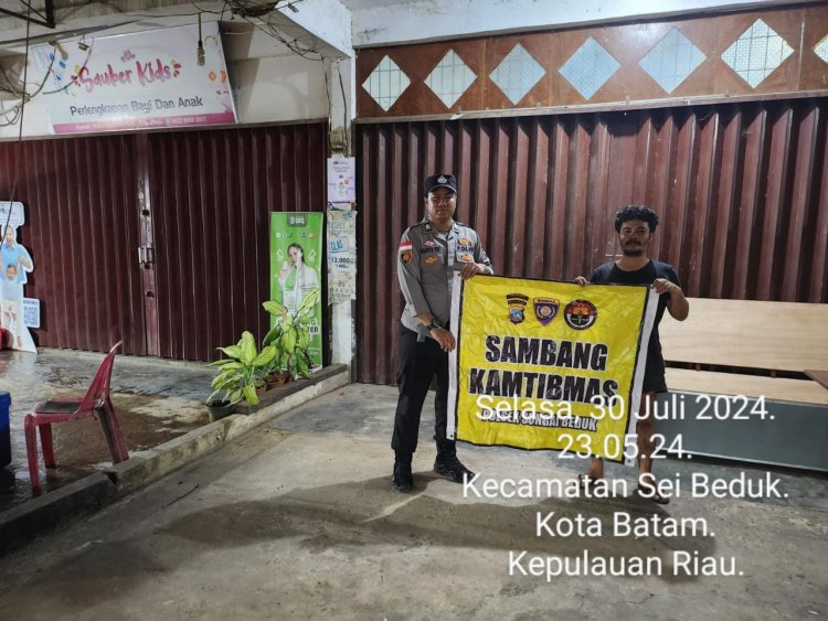 Batara Biru Polsek Sungai Beduk laksanakan patroli dan sambang dialogis berikan rasa aman, Cegah Tindak Kriminal