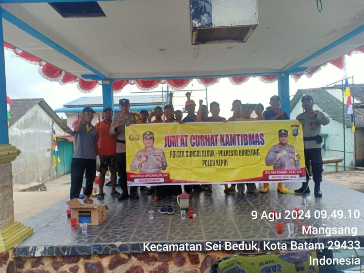 Polsek Sungai Beduk Gelar Program Jumat Curhat Kamtibmas di Kecamatan Sungai Beduk