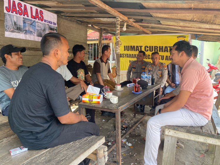 Jumat curhat Polsek Batu Ampar bersama Masyarakat Di kelurahan Sei Jodoh