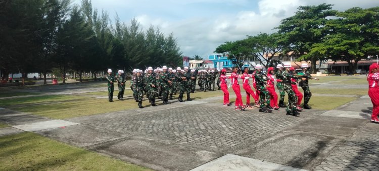 Paskibraka Lanud Raden Sadjad Natuna Siap Sukseskan Upacara HUT ke-79 RI