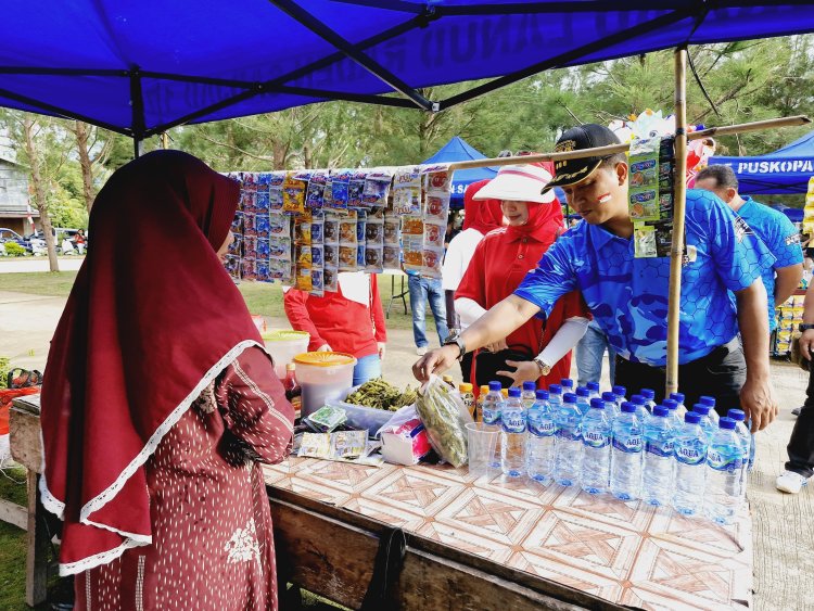 Meriahkan HUT ke-79 RI: Lanud Raden Sadjad Angkat UMKM Natuna di Pasar Minggu Ria dan Lomba 17 Agustus