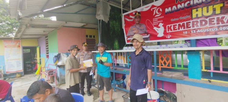 Kapolsek Sekupang Gelar Lomba Mancing Jelang HUT EI Ke 79