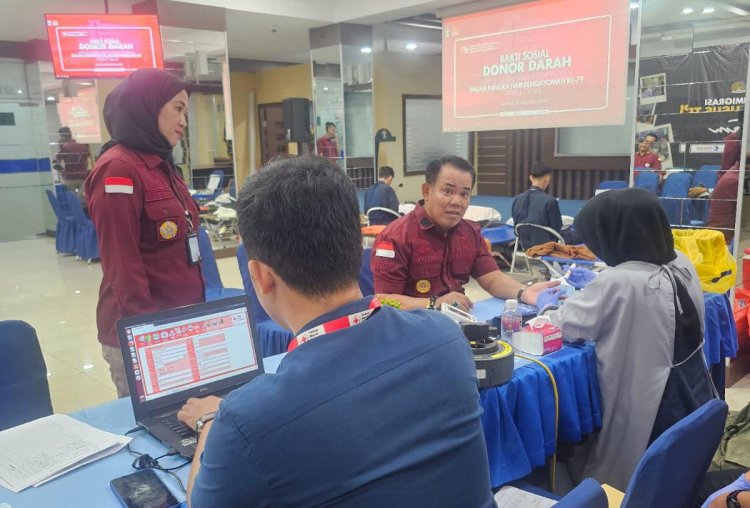 Kantor Imigrasi Kelas I Khusus TPI Batam Gelar Aksi Donor Darah dalam Rangka Hari Pengayoman ke-79 untuk Merajut Solidaritas Sosial