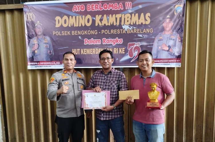 Polsek Bengkong Gelar Turnamen Domino Kamtibmas Meriahkan HUT ke-79 RI