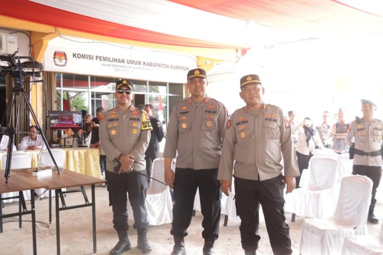 Alhamdulillah Kapolres Karimun bangga pendaftaran paslon Cabup dan Cawabup Kabupaten Karimun sukses terkendali