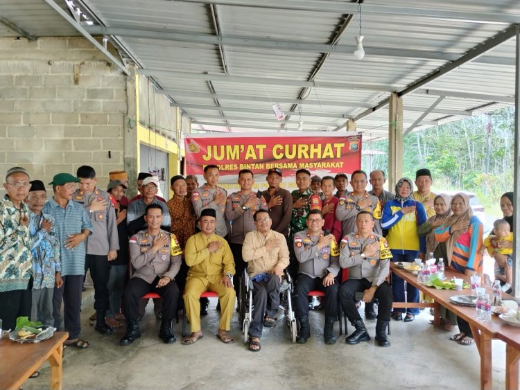 Giat Kembali, Jumat Curhat Polres Bintan di Desa Toapaya