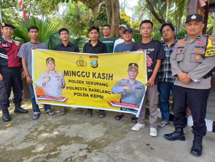 Laksanakan Kegiatan Minggu Kasih, Polsek Sekupang Bangun Kedekatan Dengan Masyarakat