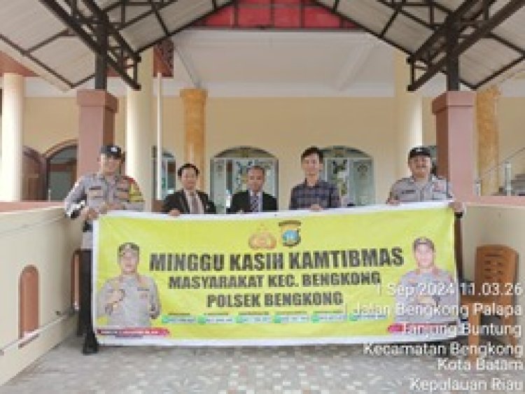 Minggu Kasih Kamtibmas: Polsek Bengkong dan Jemaat Gereja HKI Pererat Silaturahmi