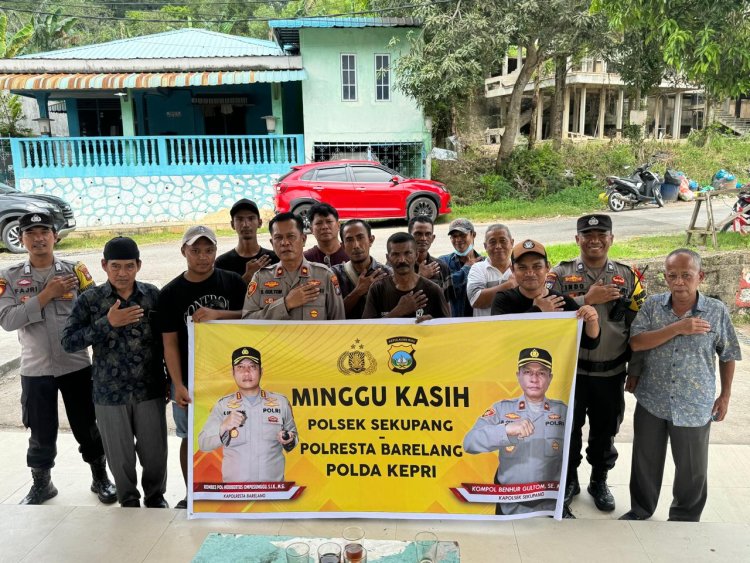 Kapolsek Sekupang Minggu Kasih Bersama Masyarakat Tiban III