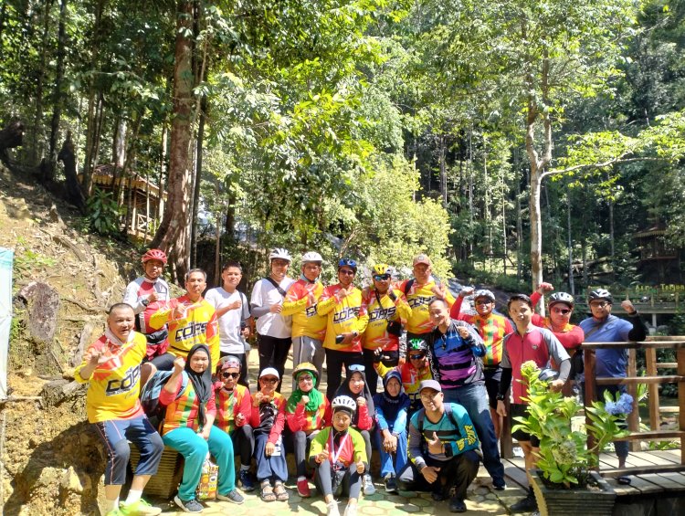 Polres Lingga Gelar Sepeda Santai Memeriahkan Hut Polantas ke-69