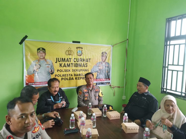 Jumat Curhat Polsek Sekupang, Sinergi Dengan FKUB Kota Batam Untuk Kamtibmas dan Pilkada 2024