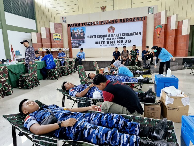 TNI Gelar Bakti Sosial dan Kesehatan di Natuna, Peringati HUT TNI ke-79