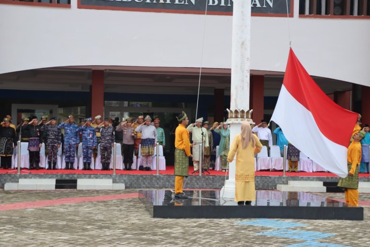 Kapolres Bintan Hadiri Upacara Hari Jadi Provinsi Kepri Ke-22 Tahun 2024