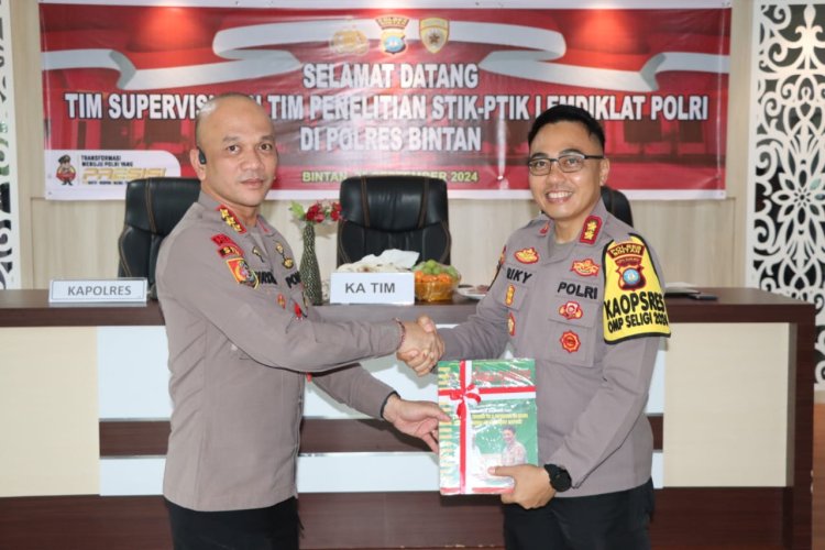 Tingkatkan Pelayanan, Polres Bintan Terima Kunjungan Tim STIK Lemdiklat Polri