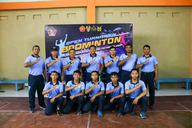 Open Turnamen Badminton HUT ke-79 TNI Resmi Dibuka di Natuna