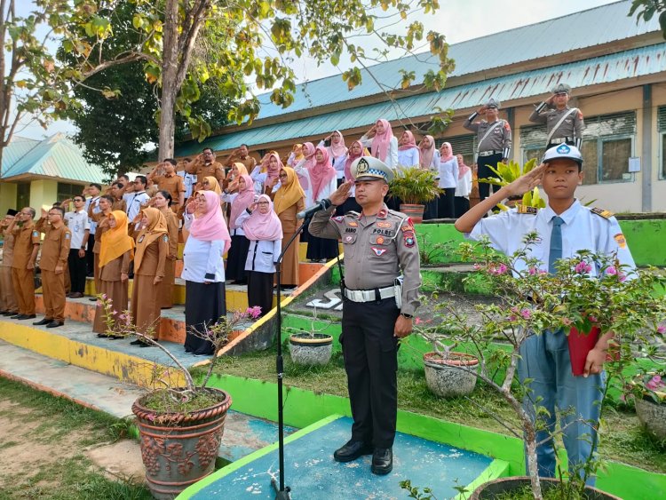 Police Go To School, Satlantas Polres Karimun beri edukasi Tertib lalulintas dalam berkendaraan