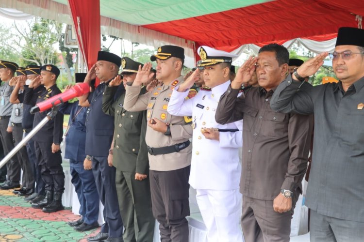 Kapolres Karimun Hadiri Upacara Hari Kesaktian Pancasila di Lapangan Kantor Bupati Karimun