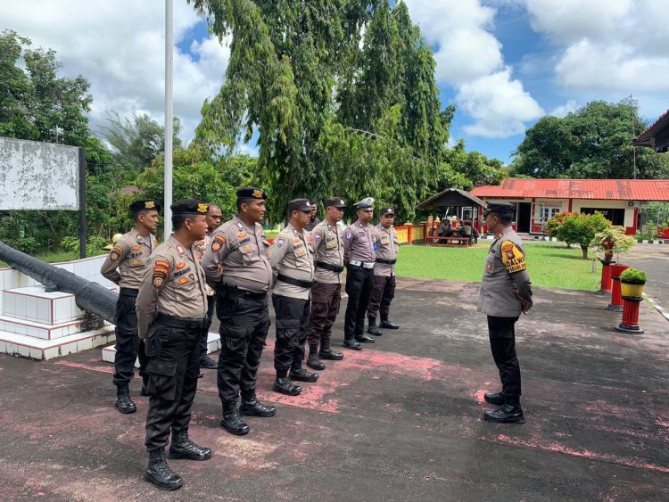 Polres Lingga Jaga Ketat Tahapan Kampanye Pilkada 2024