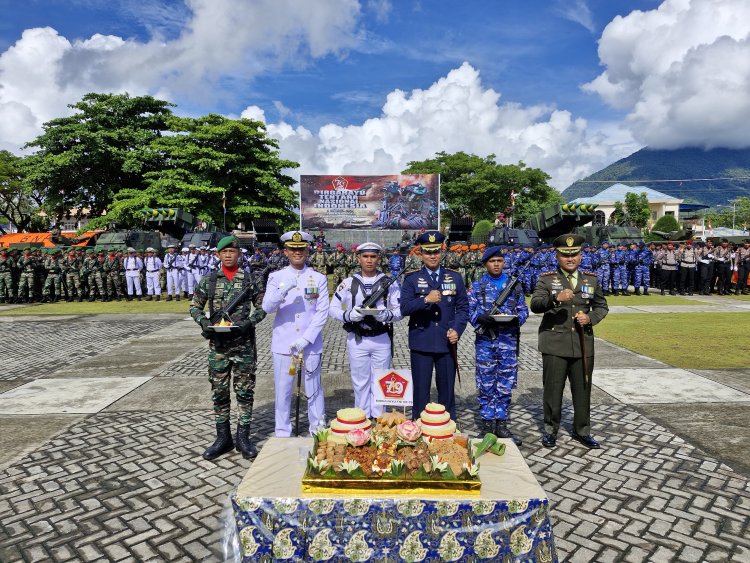 HUT ke-79 TNI di Natuna: Bersama Rakyat, Wujudkan Indonesia Maju