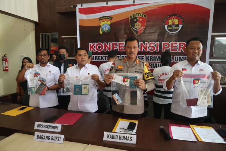 Polda Kepri Tangkap 5 Tersangka dan Selamatkan 5 Korban Perdagangan Pekerja Migran Nonprosedural