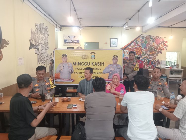 Minggu Kasih Kamtibmas Kapolsek Sekupang Bahas Kamtibmas dan Pilkada Damai 2024 Bersama Warga Tiban Center