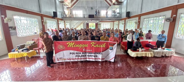 Program Minggu Kasih: Polsek Jajaran Polres Bintan Himbau Masyarakat Jelang Pilkada 2024