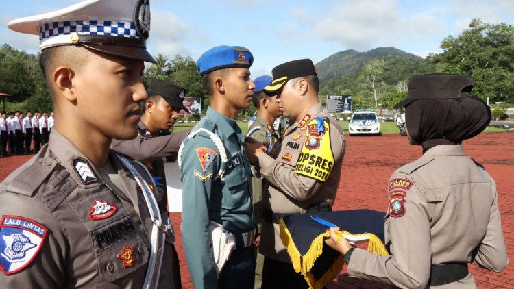 Polres Lingga Laksanakan Apel Gelar Pasukan Dalam Rangka Operasi Zebra Seligi 2024