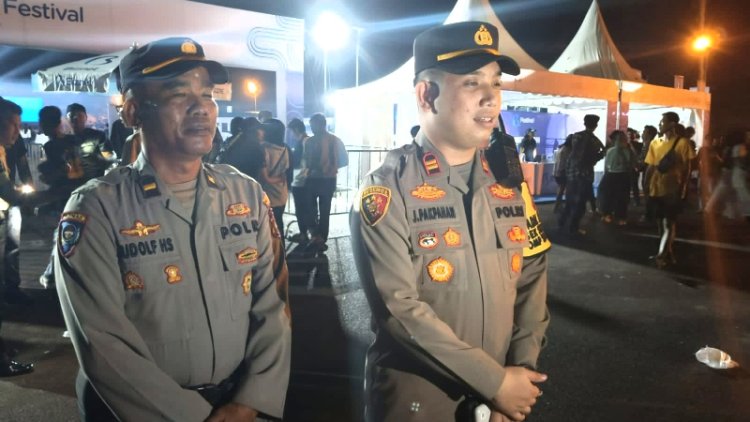 Polresta Barelang Melalui polsek Sungai Beduk Kerahkan 64 Personil untuk Amankan Festival Biznet di Kawasan Temanggung Abdul Jamal