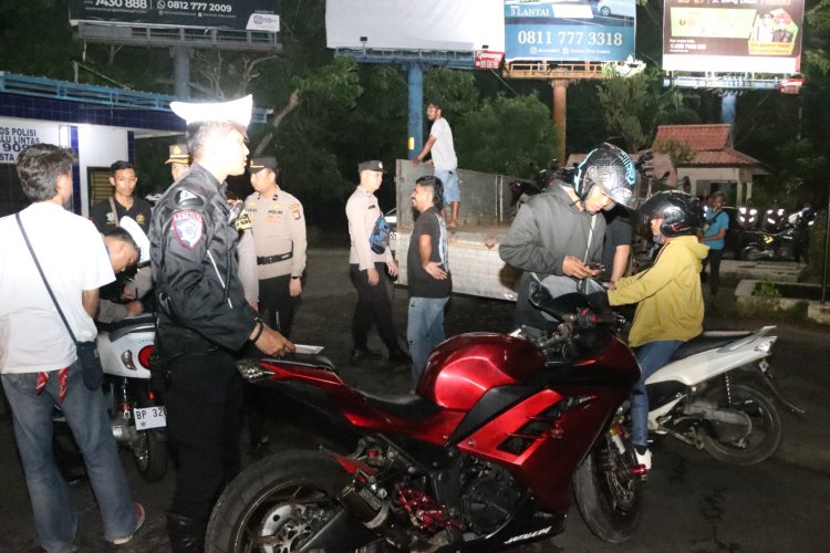 Polresta Barelang dan Polsek Amankan 54 Motor Berknalpot Brong dalam Patroli Rutin