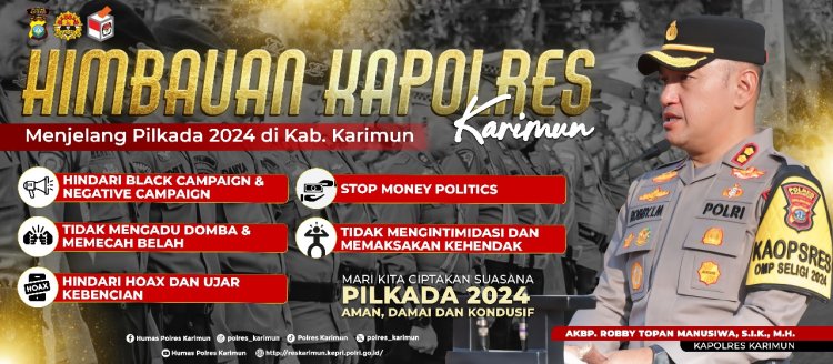 Kapolres Karimun Ajak Warga Berperan Aktif untuk Pilkada yang Damai