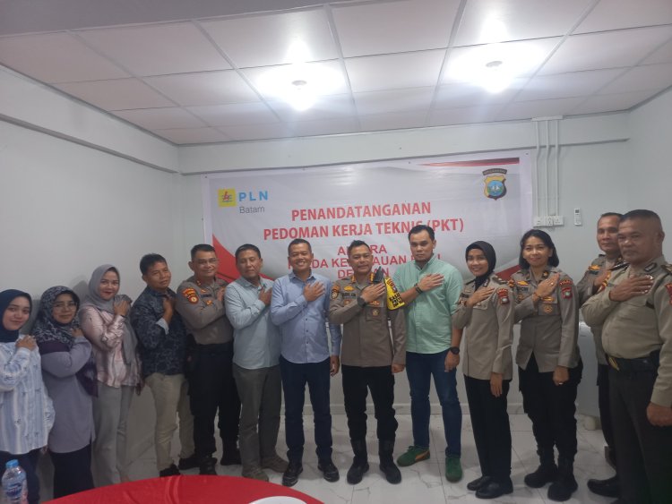 DITPAMOBVIT POLDA KEPRI dan PT PLN Batam Perkuat Sinergi untuk Keamanan Objek Vital Lewat Pedoman Kerja Teknis 2024