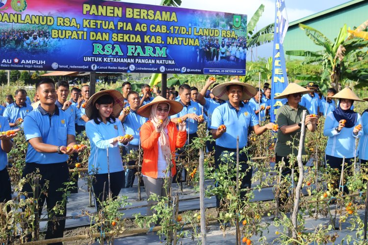 TNI AU dan Pemkab Natuna Bersinergi di Lanud RSA Farm untuk Wujudkan Ketahanan Pangan