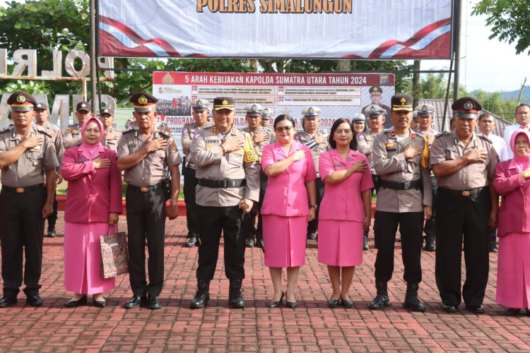 Polres Simalungun Adakan Upacara Penghargaan dan Purnabakti, Menghormati Dedikasi Personel Berprestasi