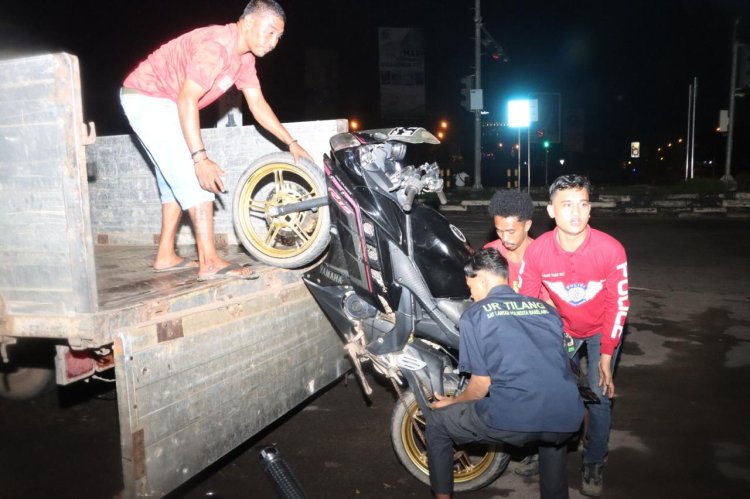 Polresta Barelang Gelar Operasi Cipta Kondisi, 73 Motor Berknalpot Tidak Sesuai Spesifikasi Diamankan