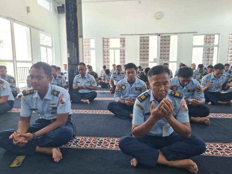 Apel Pagi di Lanud Raden Sadajd Natuna: Semangat Ibadah Bersama Tingkatkan Kebersamaan