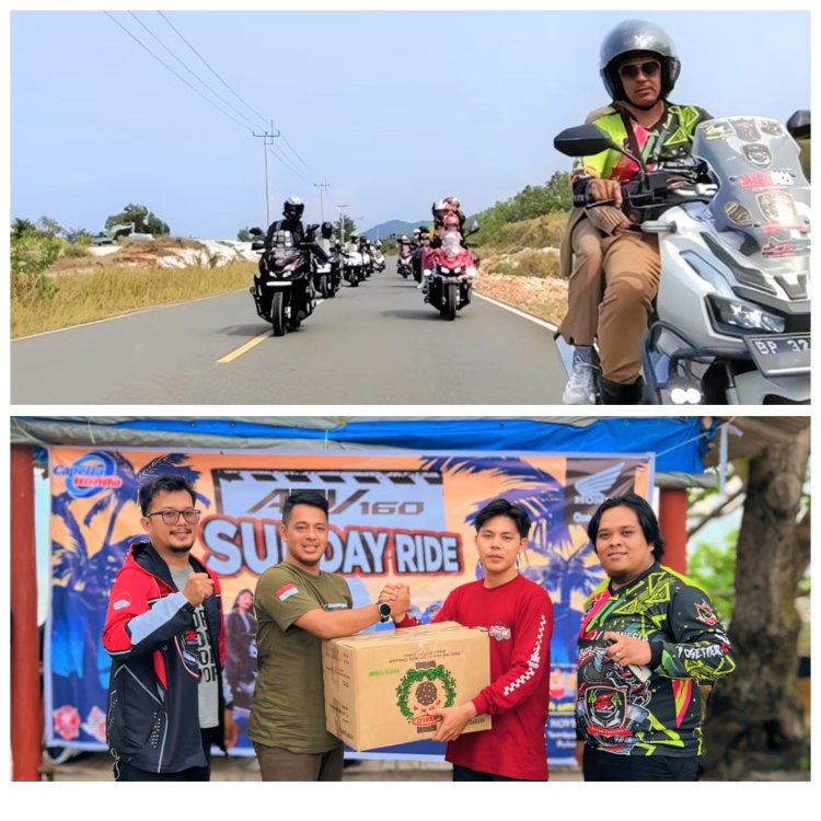 Sunday Ride Bersama Honda ADV160 di Pantai Melay: Ajang Riding dan Silaturahmi Bikers Honda