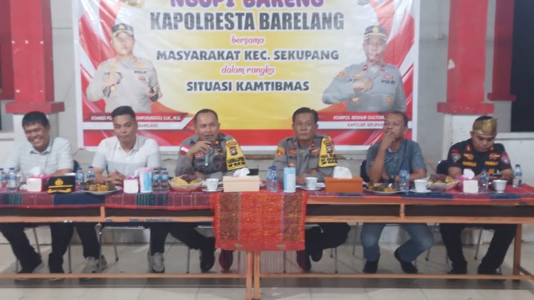 Polresta Barelang Adakan Ngopi Bareng di Sekupang, Bahas Keamanan dan Persiapan Pilkada