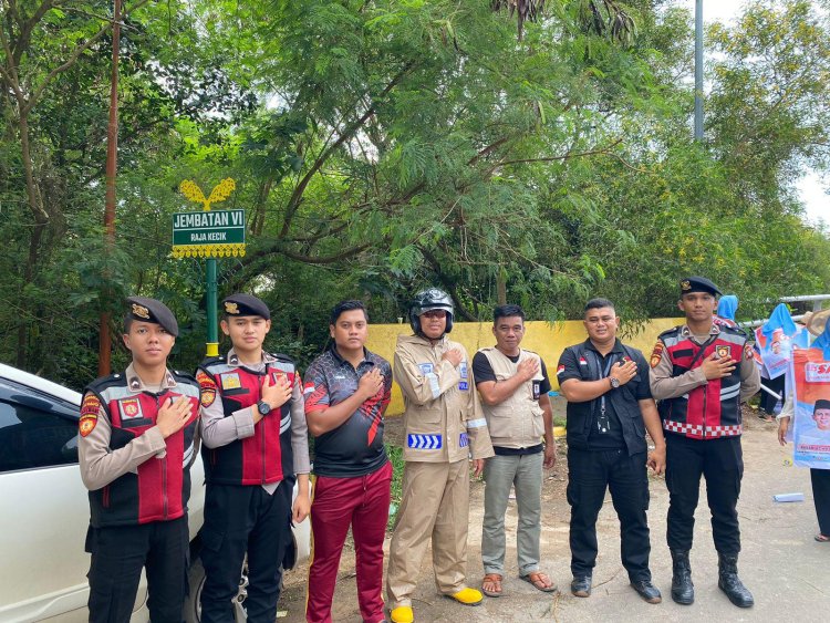 Polresta Barelang Lakukan Pengamanan Kampanye Calon Wakil Gubernur di Jembatan 4 Barelang, Kec. Galang