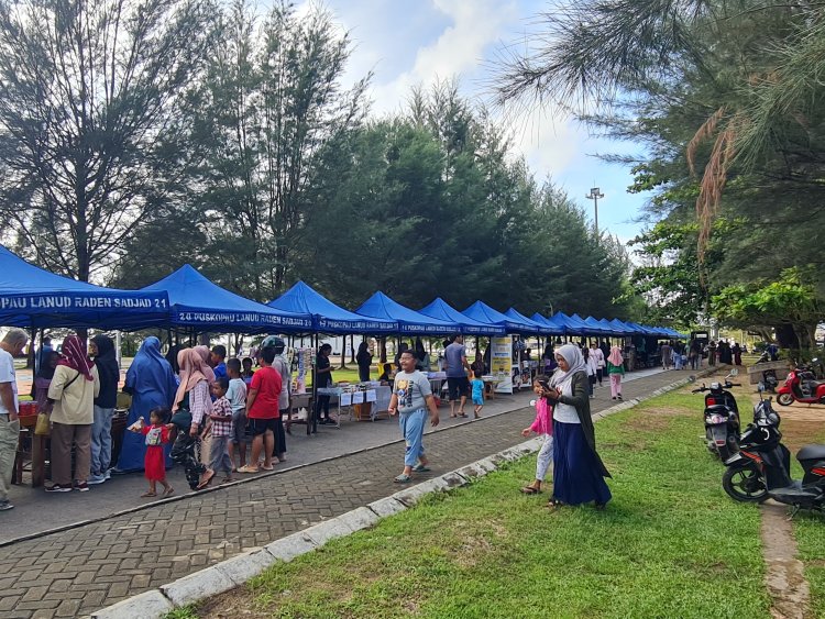 Dibuka Kembali Pasar Minggu Ria TNI AU Lanud Raden Sadjad Ajang Promosi Wisata dan UMKM Natuna