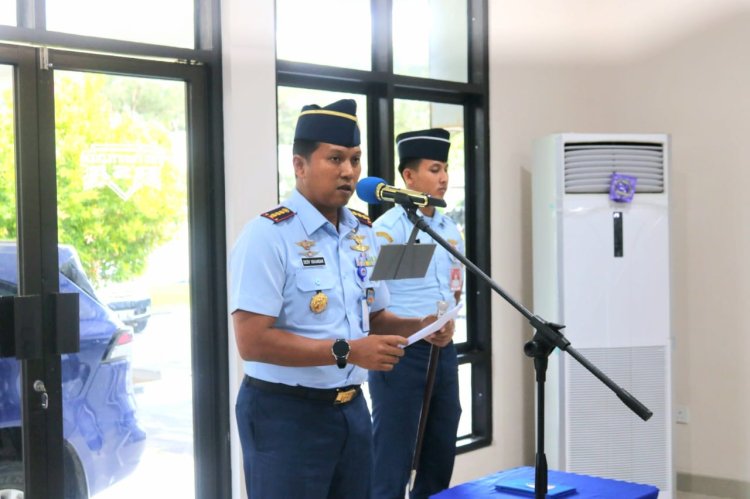 Lanud RSA Natuna Gelar Sertijab Kadispers, Momentum Tingkatkan Pembinaan Personel