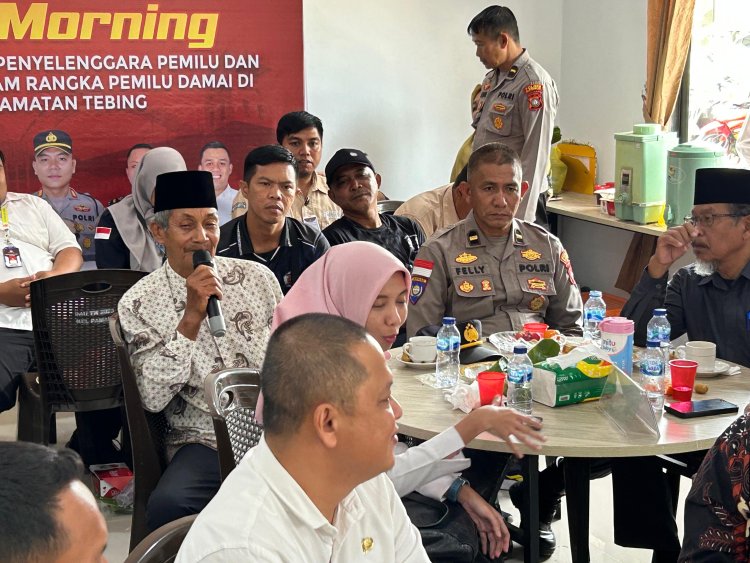 Sinergi FORKOPIMCAM, Penyelenggara Pemilu, dan Tokoh Masyarakat untuk Pemilu Damai di Kecamatan Tebing