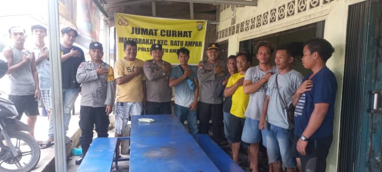 Jumat Curhat Polsek Batu Ampar Bersama Warga Tanjung Sengkuang