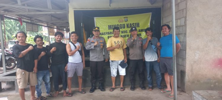 Minggu Kasih Polsek Batu Ampar Dengan Warga depan kawasan Bintang Industri, RW 15  mari Bersama sama menjaga situasi Kamtibmas