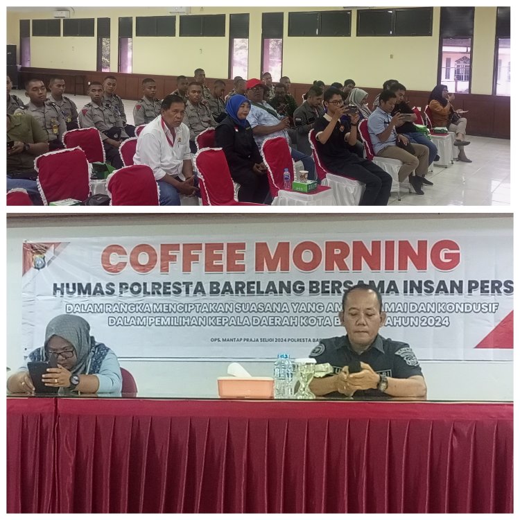 Kopi Morning Bersama Insan Pers: Polresta Barelang dan IJTI Sumatra Tegaskan Komitmen Jaga Kondusivitas Pilkada 2024