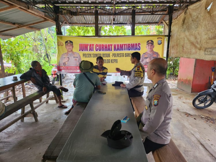 Polsek Sungai Beduk Gelar Jumat Curhat Kamtibmas, Tampung Aspirasi Warga