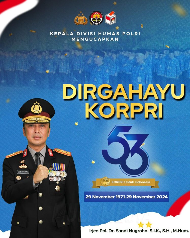 Kepala Divisi Humas Polri Sampaikan Ucapan Dirgahayu ke-53 Korpri