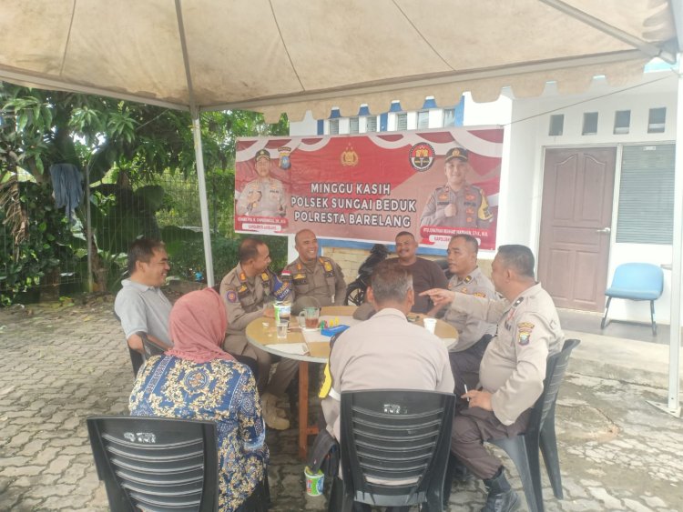 Polsek Sungai Beduk Perkuat Kamtibmas Lewat Kegiatan Minggu Kasih